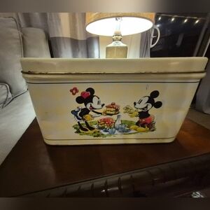 Vintage Disney Mickey and Minnie Tin Box